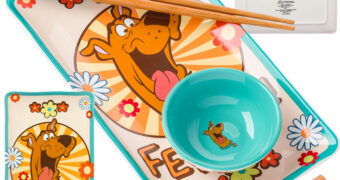 Set de Sushi Scooby Doo “Feed Me” (Alimente-me) com Pratos e Hashis