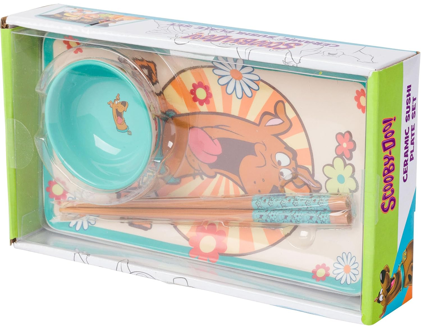 Set de Sushi Scooby Doo “Feed Me” (Alimente-me) com Pratos e Hashis