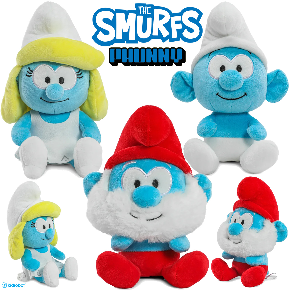 Bonecos de Pelúcia Os Smurfs Phunny (Kidrobot)