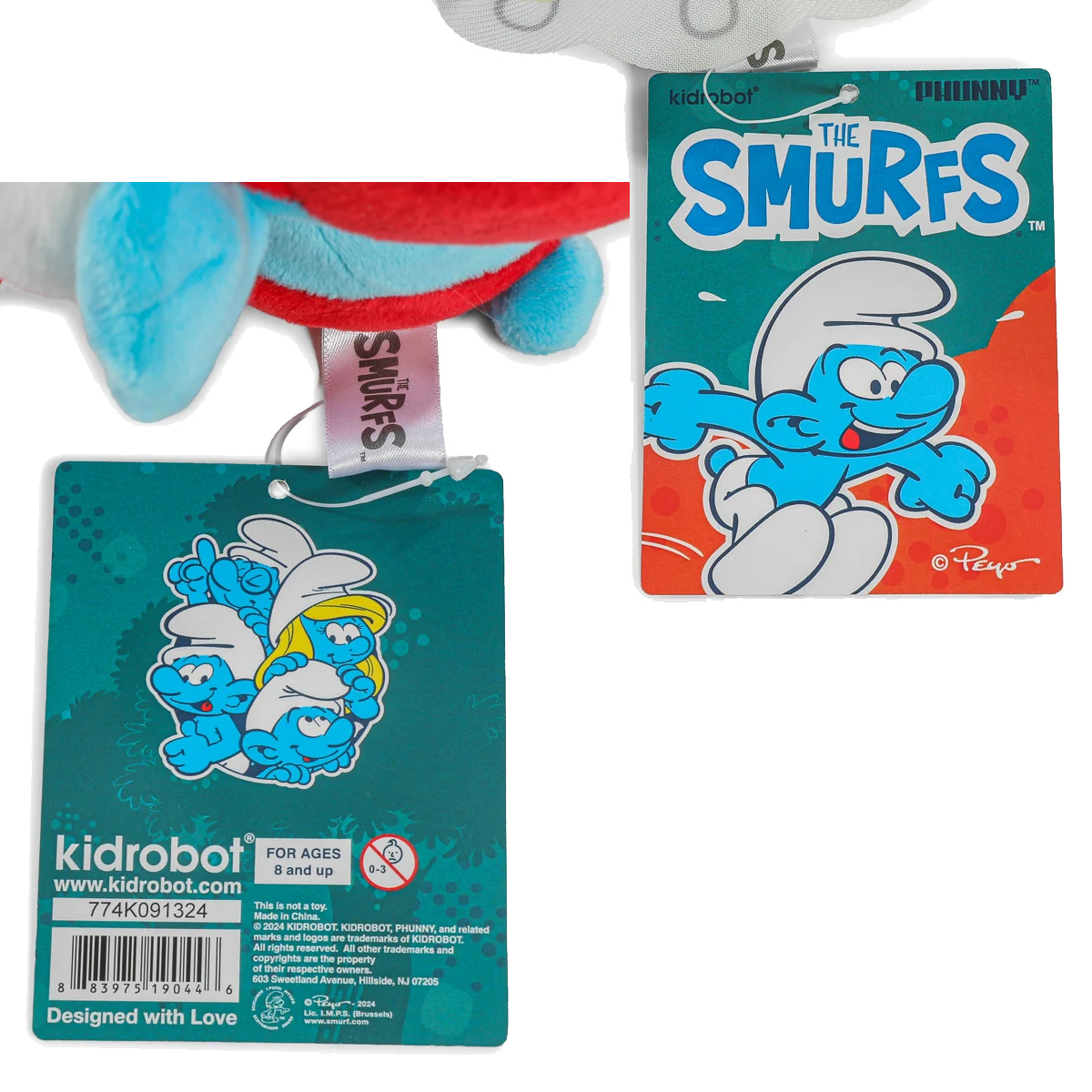 Bonecos de Pelúcia Os Smurfs Phunny (Kidrobot)