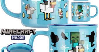 Caneca Termossensível Minecraft “Chicken Jockey” com Bebê Zumbi e Galinha