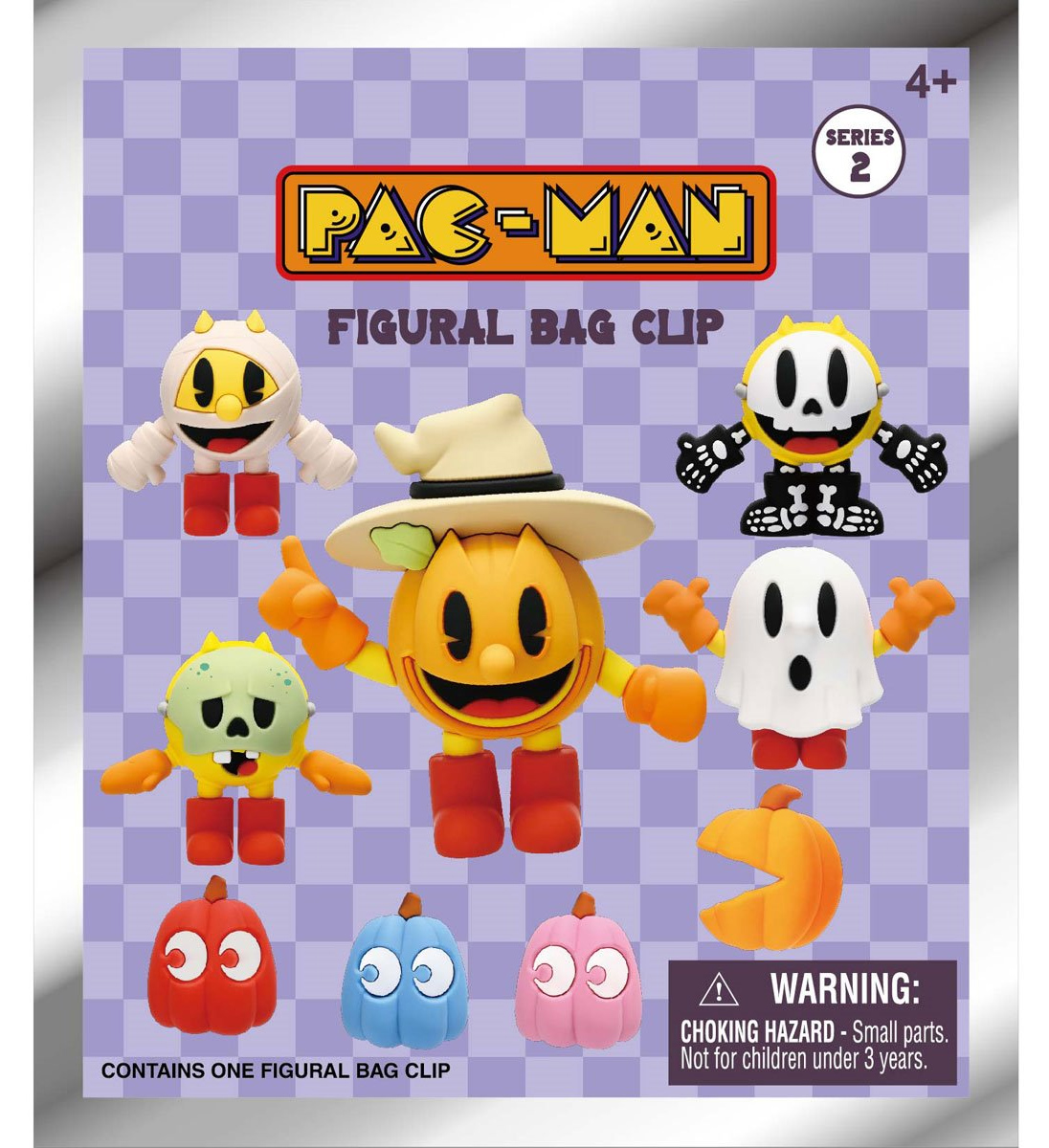 Chaveiros Pac-Man Halloween 3D Figural Bag Clips