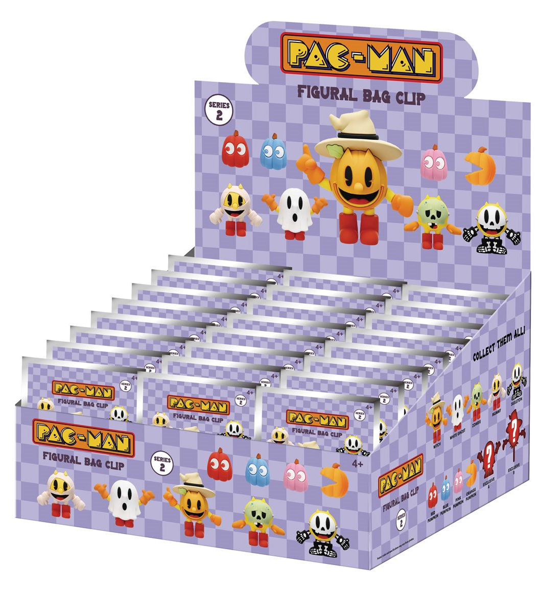 Chaveiros Pac-Man Halloween 3D Figural Bag Clips