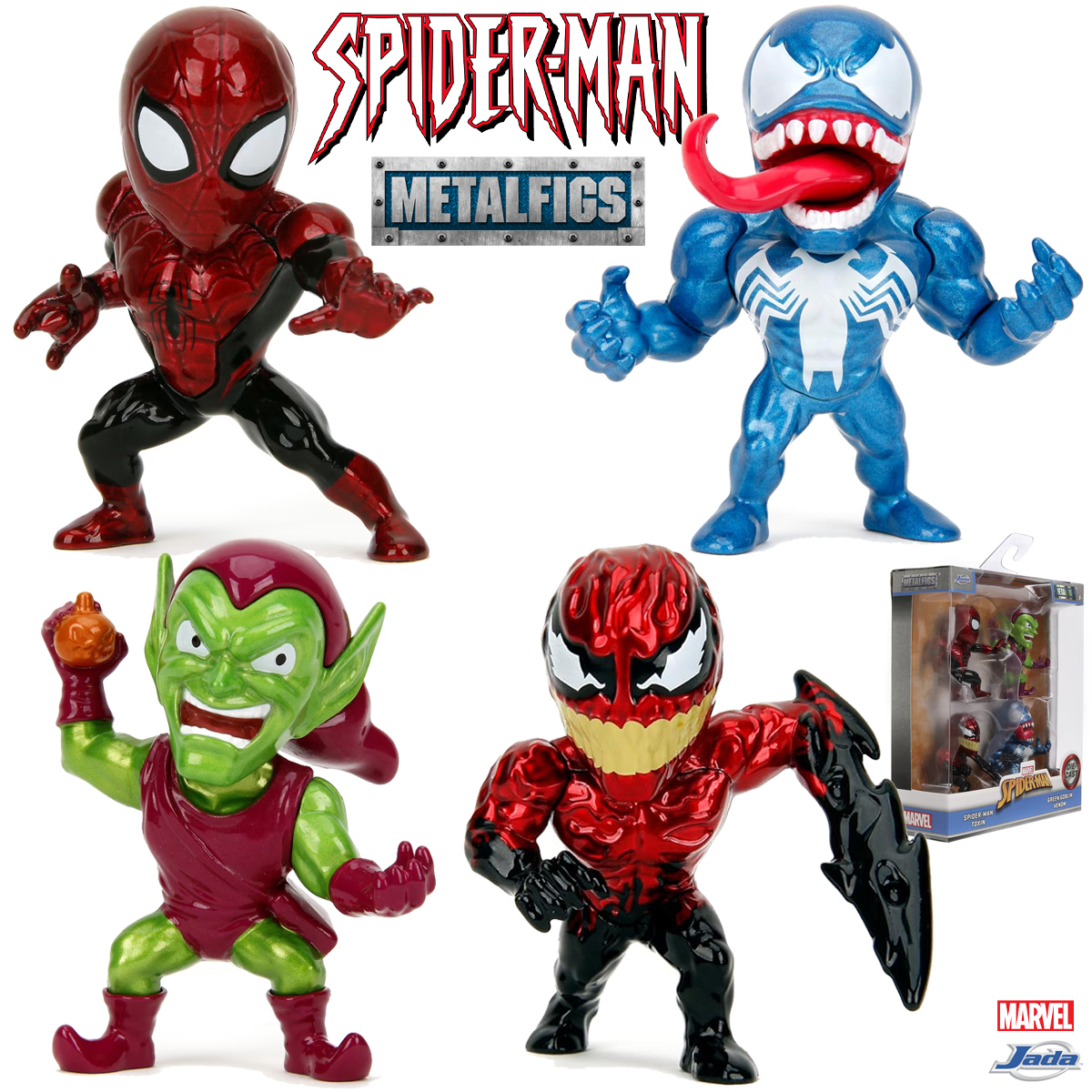 Mini-Figuras Spider-Man MetalFigs com Homem-Aranha