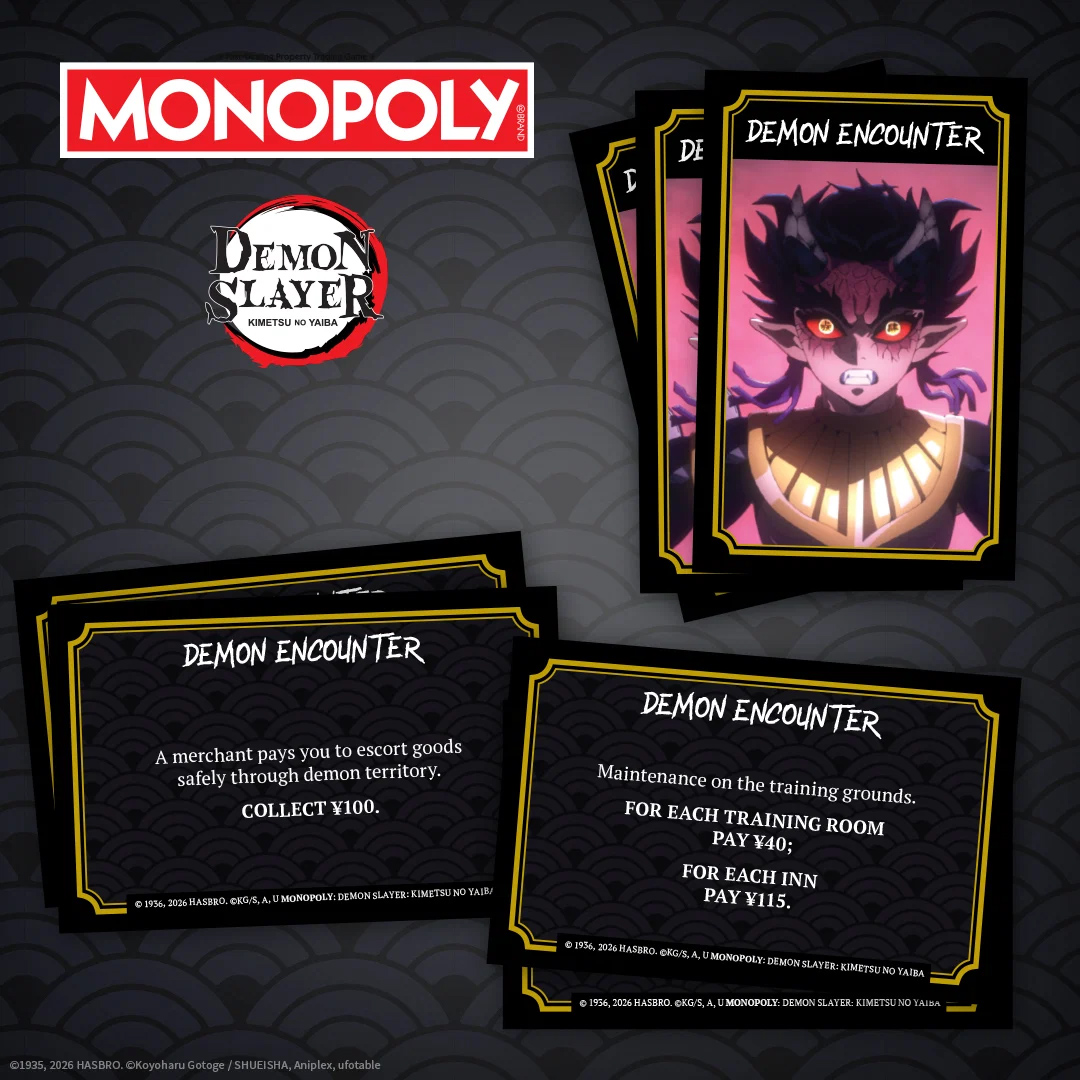 Jogo Monopoly do Anime Demon Slayer: Kimetsu no Yaiba