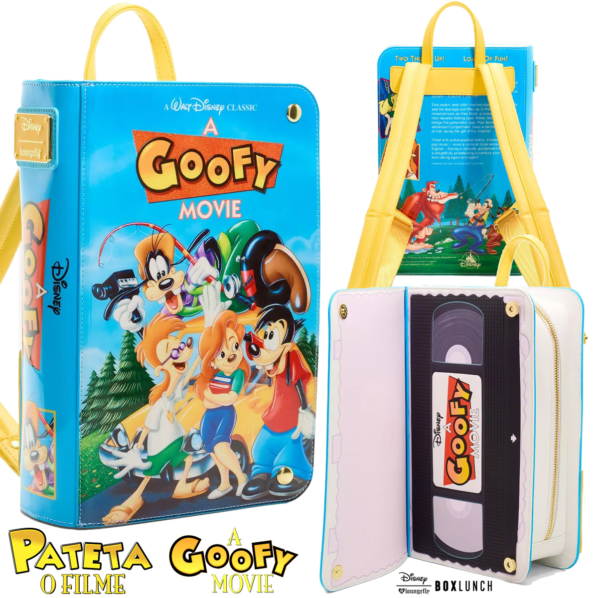 Mini-Mochila Fita de Vídeo VHS de Pateta: O Filme
