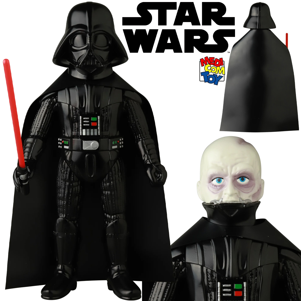 Darth Vader Sofubi - Boneco Star Wars em Estilo Japonês (Medicom)