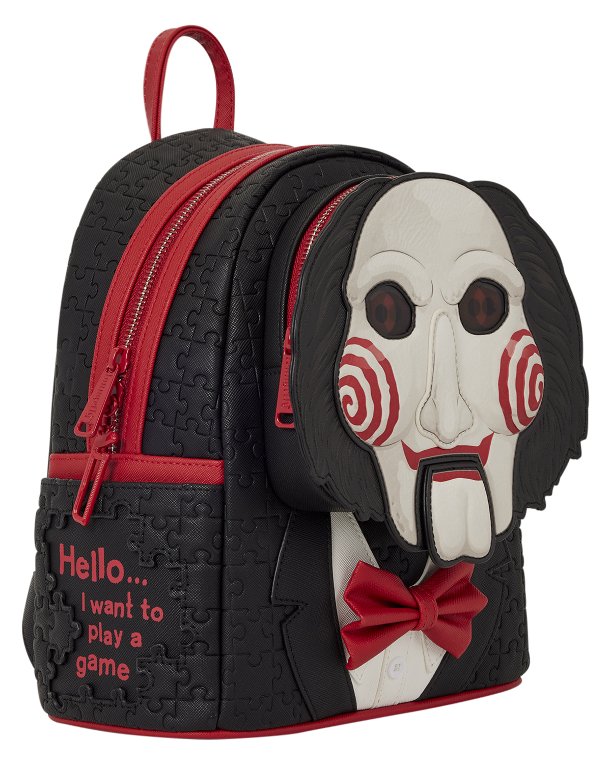 Mini-Mochila Jogos Mortais: Fantoche Billy com Olhos Lenticulares (Saw)