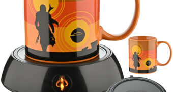 Caneca Star Wars The Mandalorian com Aquecedor Elétrico