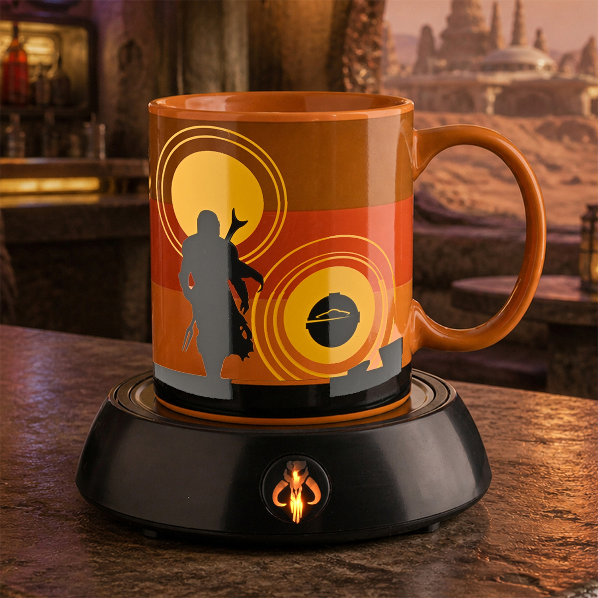 Caneca Star Wars The Mandalorian com Aquecedor Elétrico