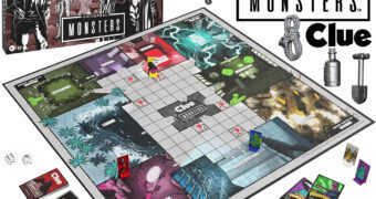 Jogo de Tabuleiro Detetive (Clue) dos Monstros da Universal Pictures