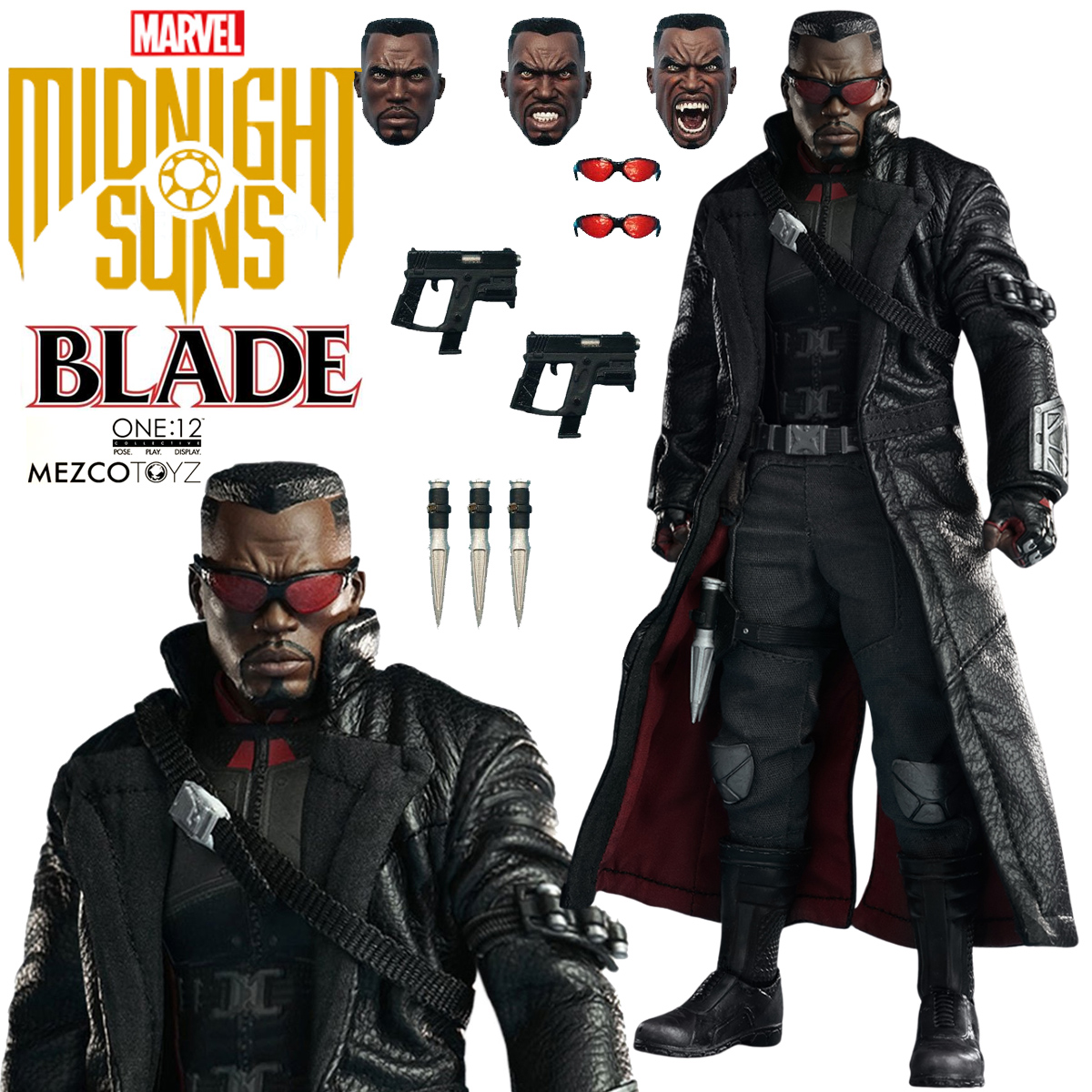 Action Figure One:12 Collective Blade, o Caçador de Vampiros “Midnight Suns”