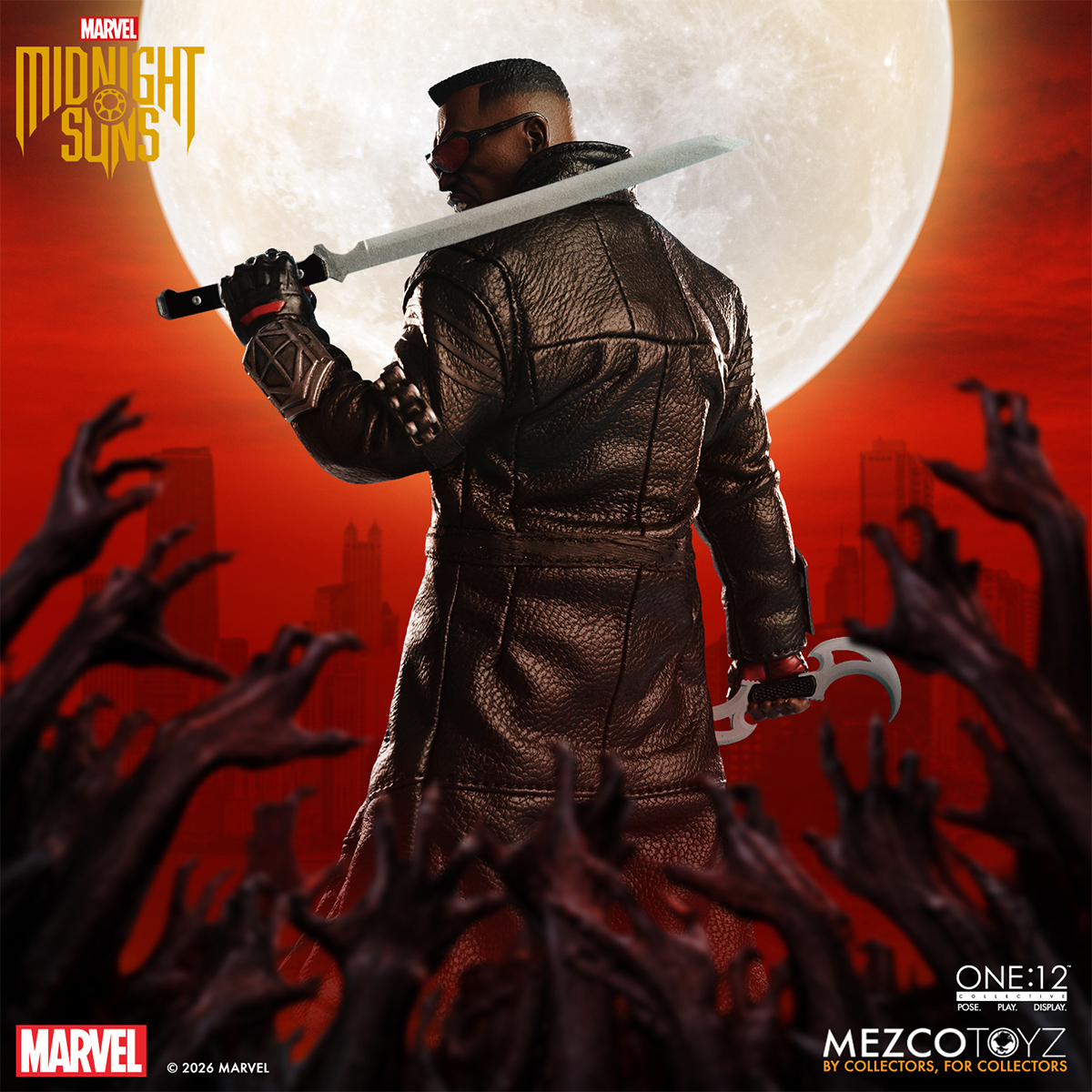 Action Figure One:12 Collective Blade, o Caçador de Vampiros “Midnight Suns”