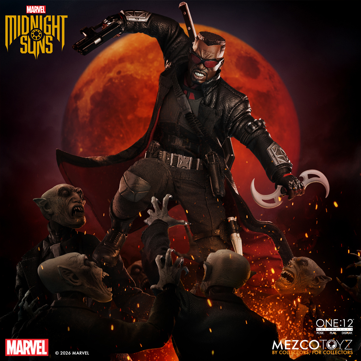 Action Figure One:12 Collective Blade, o Caçador de Vampiros “Midnight Suns”