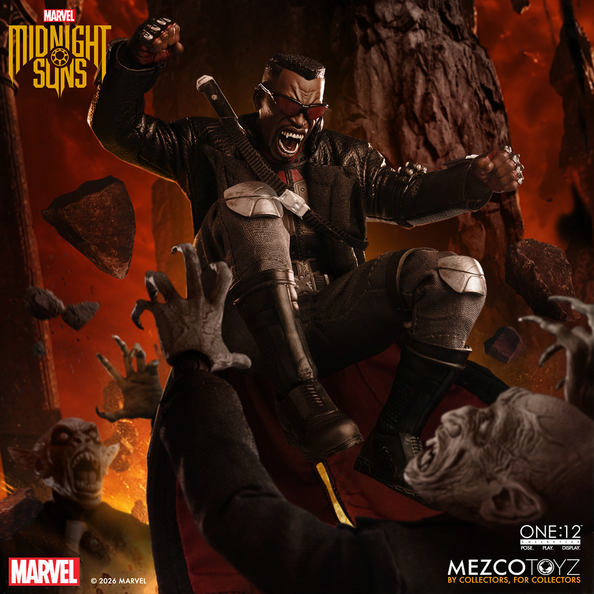 Action Figure One:12 Collective Blade, o Caçador de Vampiros “Midnight Suns”