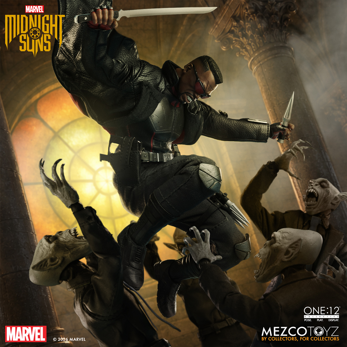 Action Figure One:12 Collective Blade, o Caçador de Vampiros “Midnight Suns”