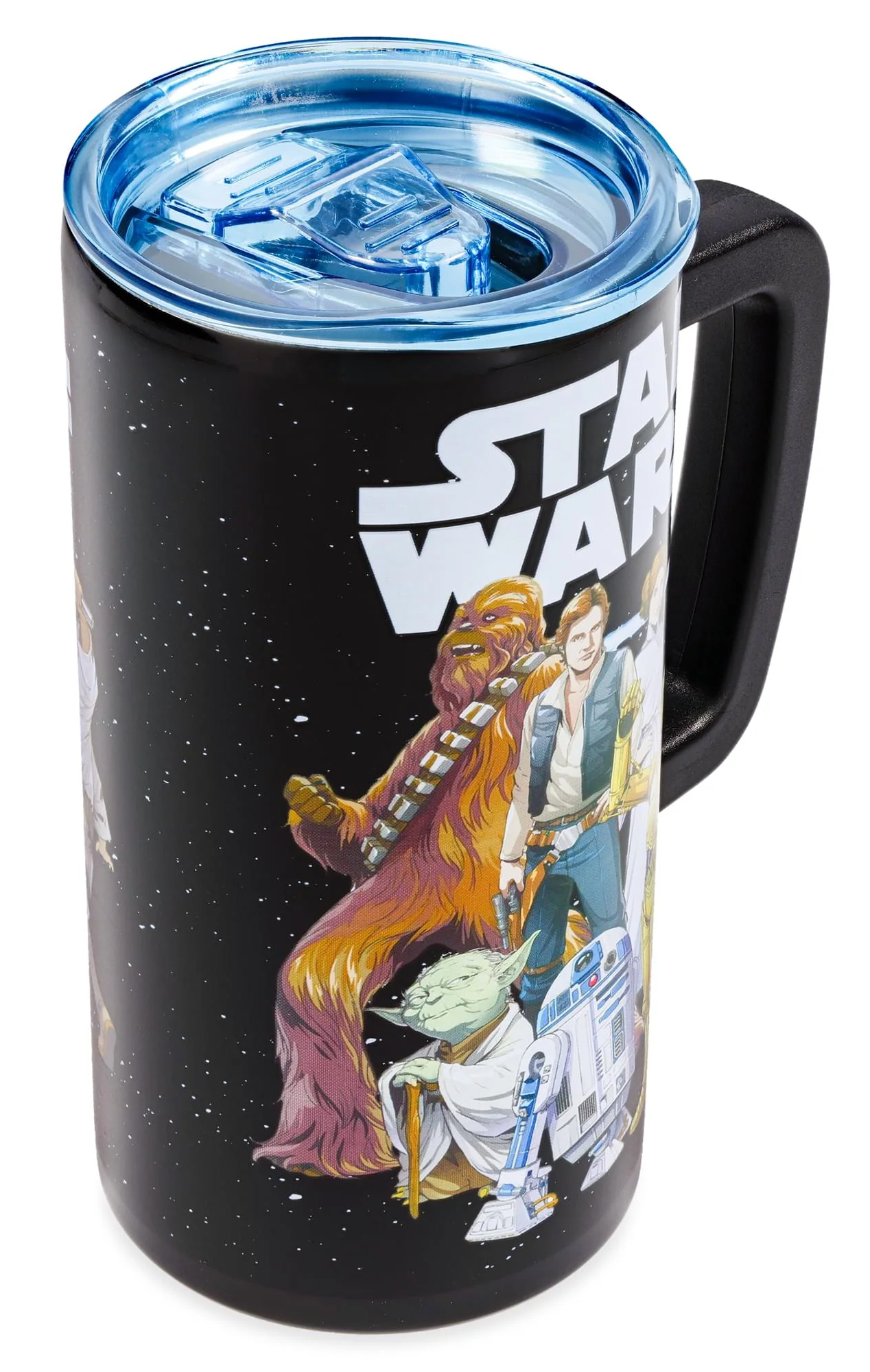 Caneca de Aço com o Heróis da Trilogia Original de Star Wars