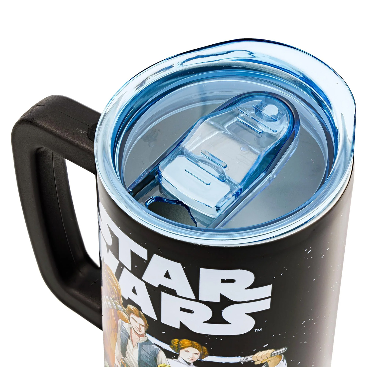 Caneca de Aço com o Heróis da Trilogia Original de Star Wars