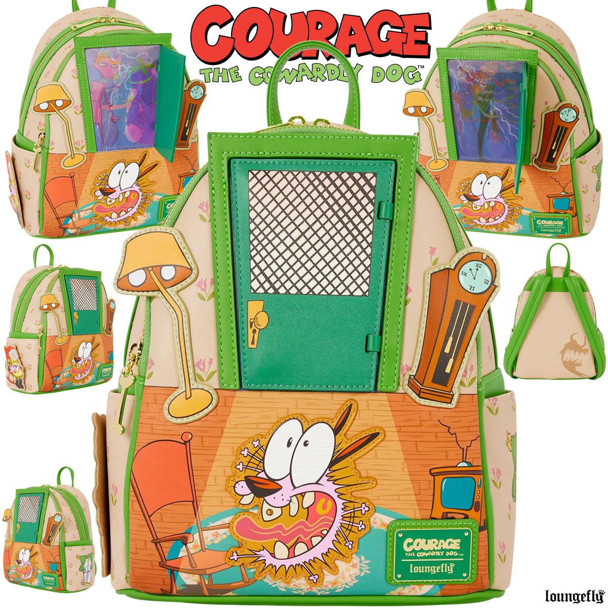 Mini-Mochila Coragem, o Cão Covarde e os Monstros Lenticulares