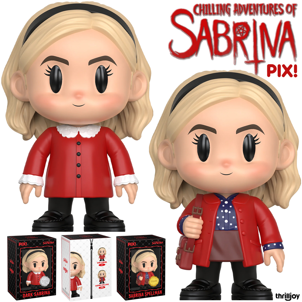 Bonecas Thrilljoy PIX! O Mundo Sombrio de Sabrina