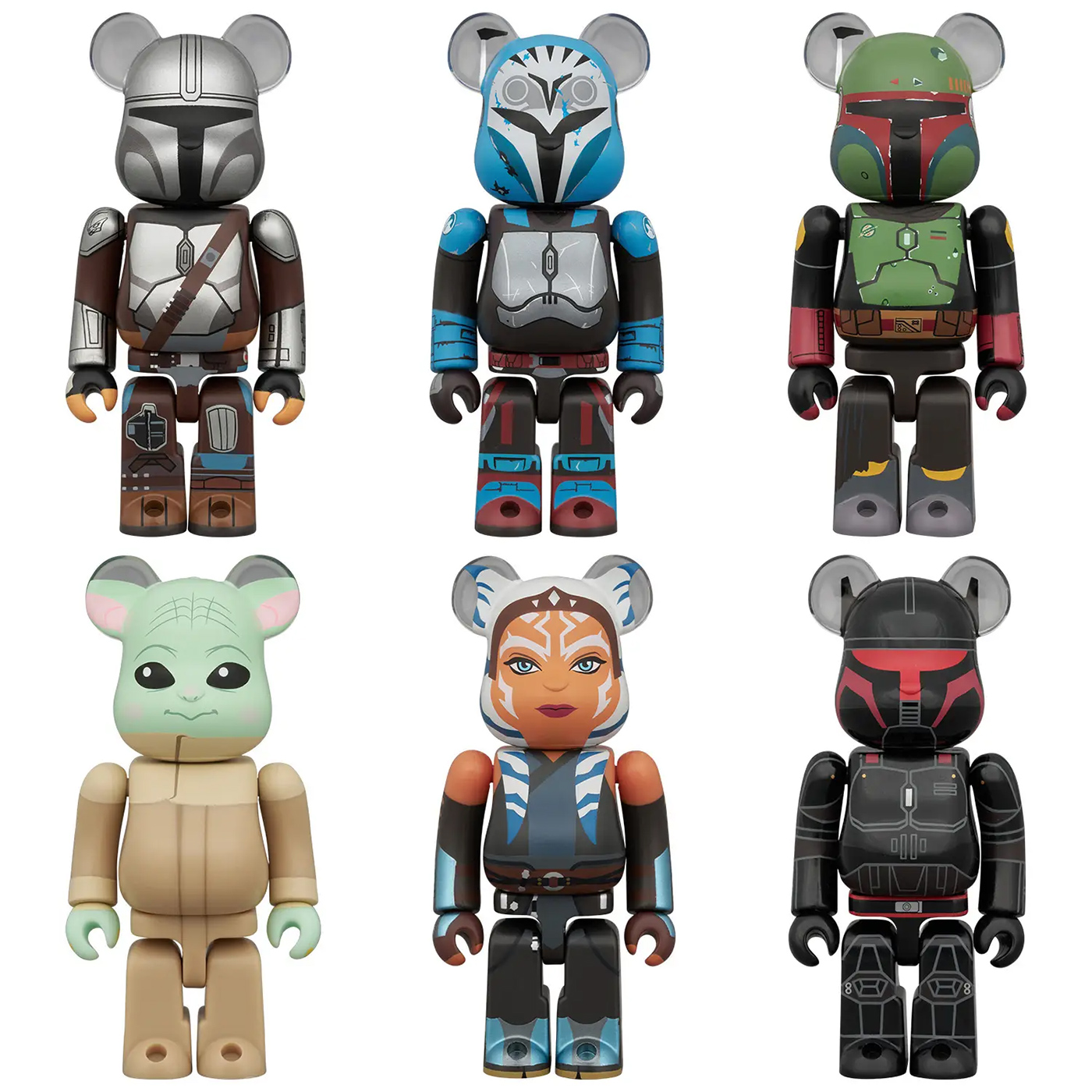 Bonecos Be@rbricks da Série Star Wars: O Mandaloriano