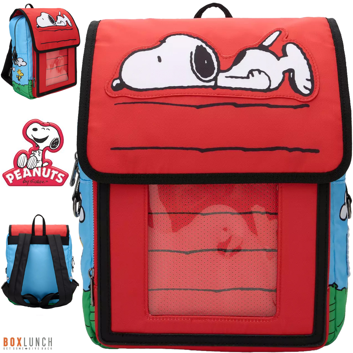Mini-Mochila Casinha de Cachorro do Snoopy em Estilo “Ita Bag”