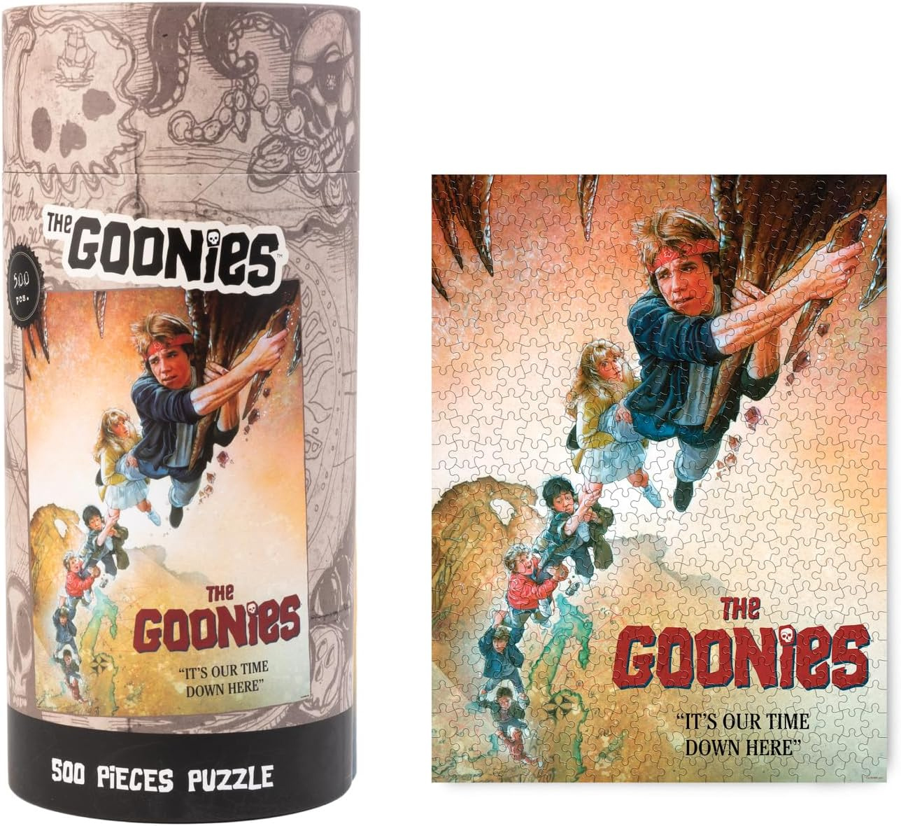 Quebra-Cabeça Os Goonies: Pôster de Drew Struzan com 500 peças