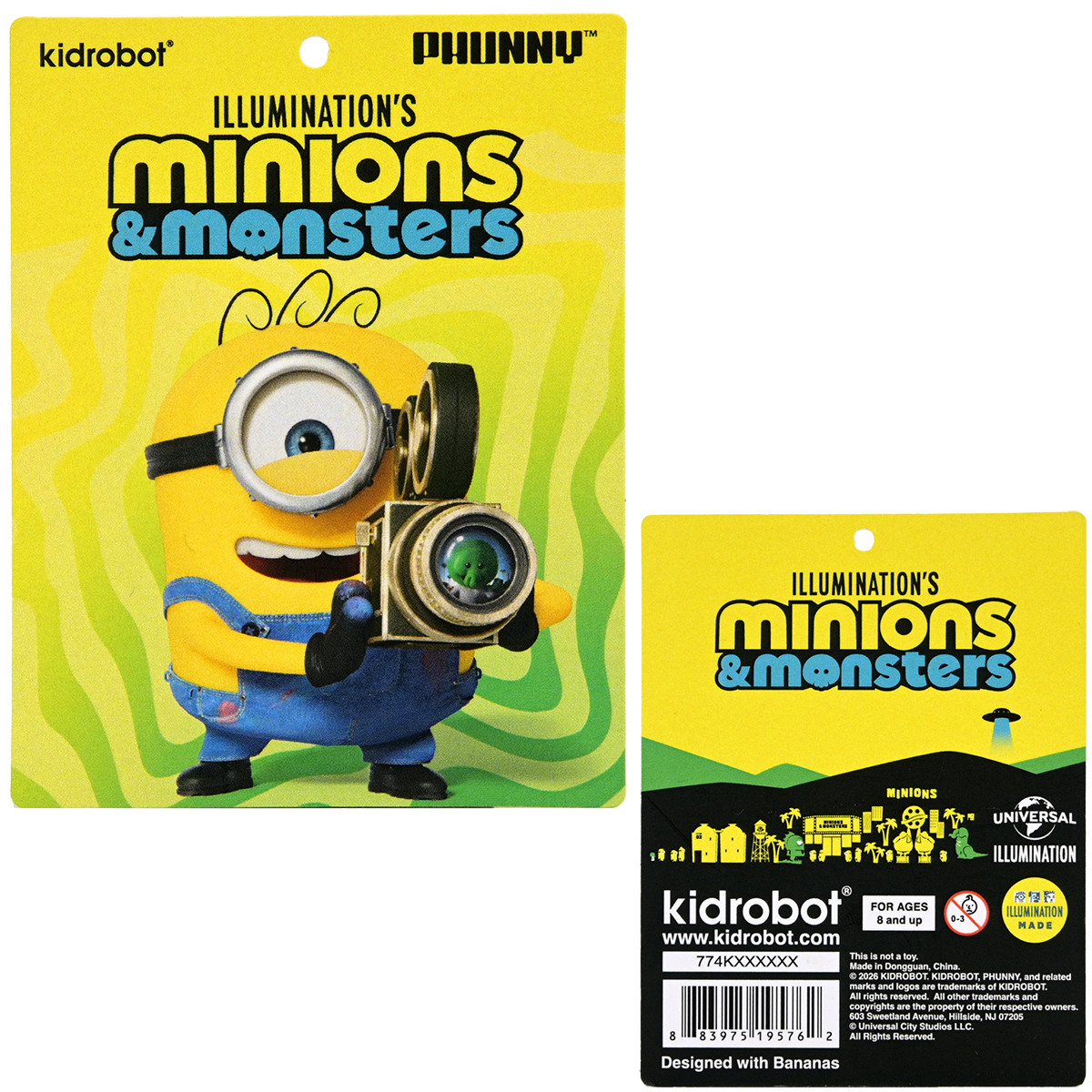 Bonecos de Pelúcia Minions & Monstros Phunny com James e Henry (Kidrobot)