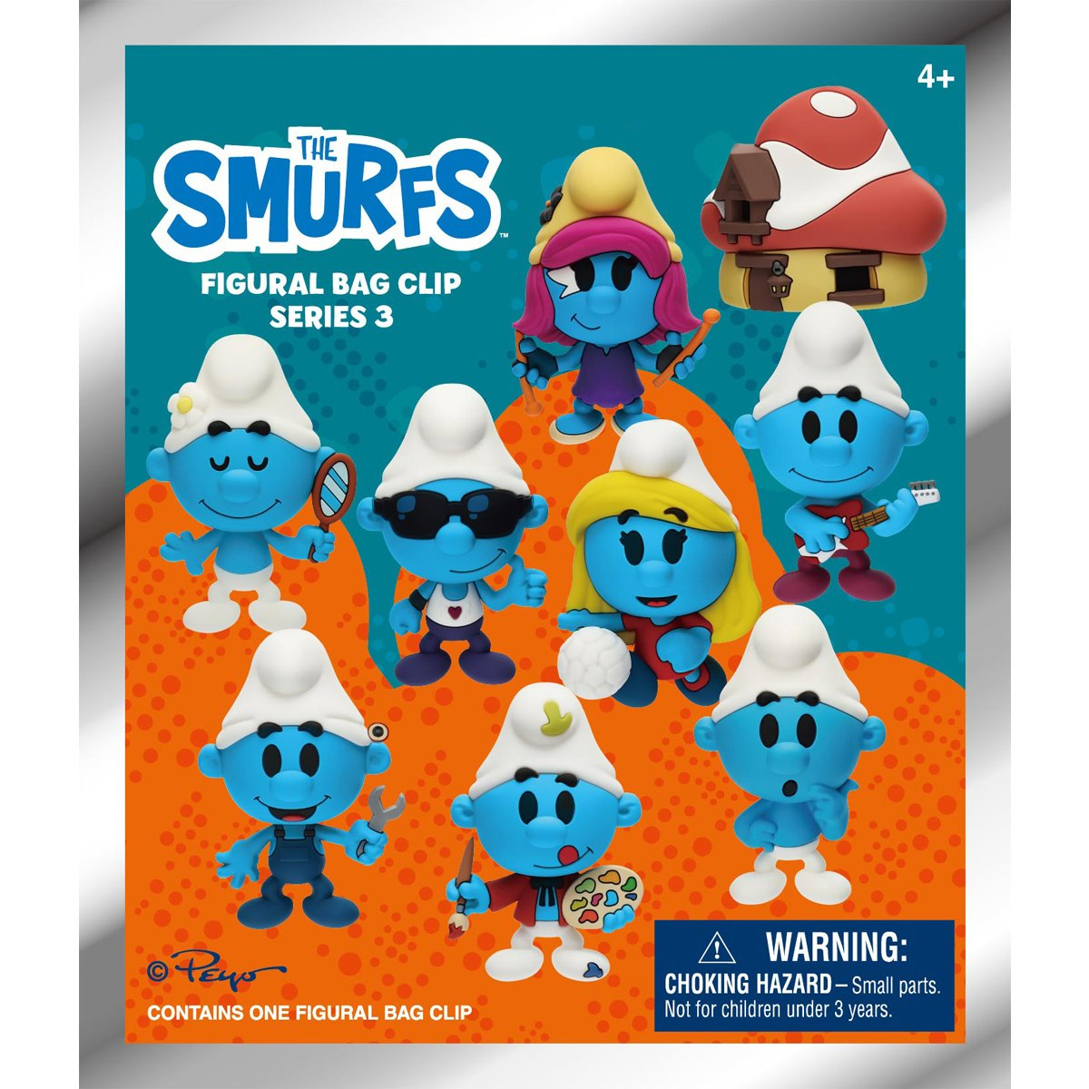 Chaveiros Os Smurfs (Les Schtroumpfs) 3D Figural Bag Clips