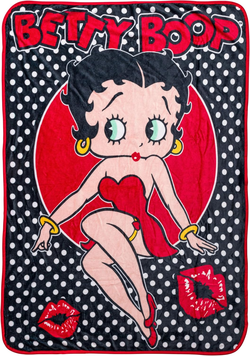 Cobertor de Lance Betty Boop em Pose Pin-Up
