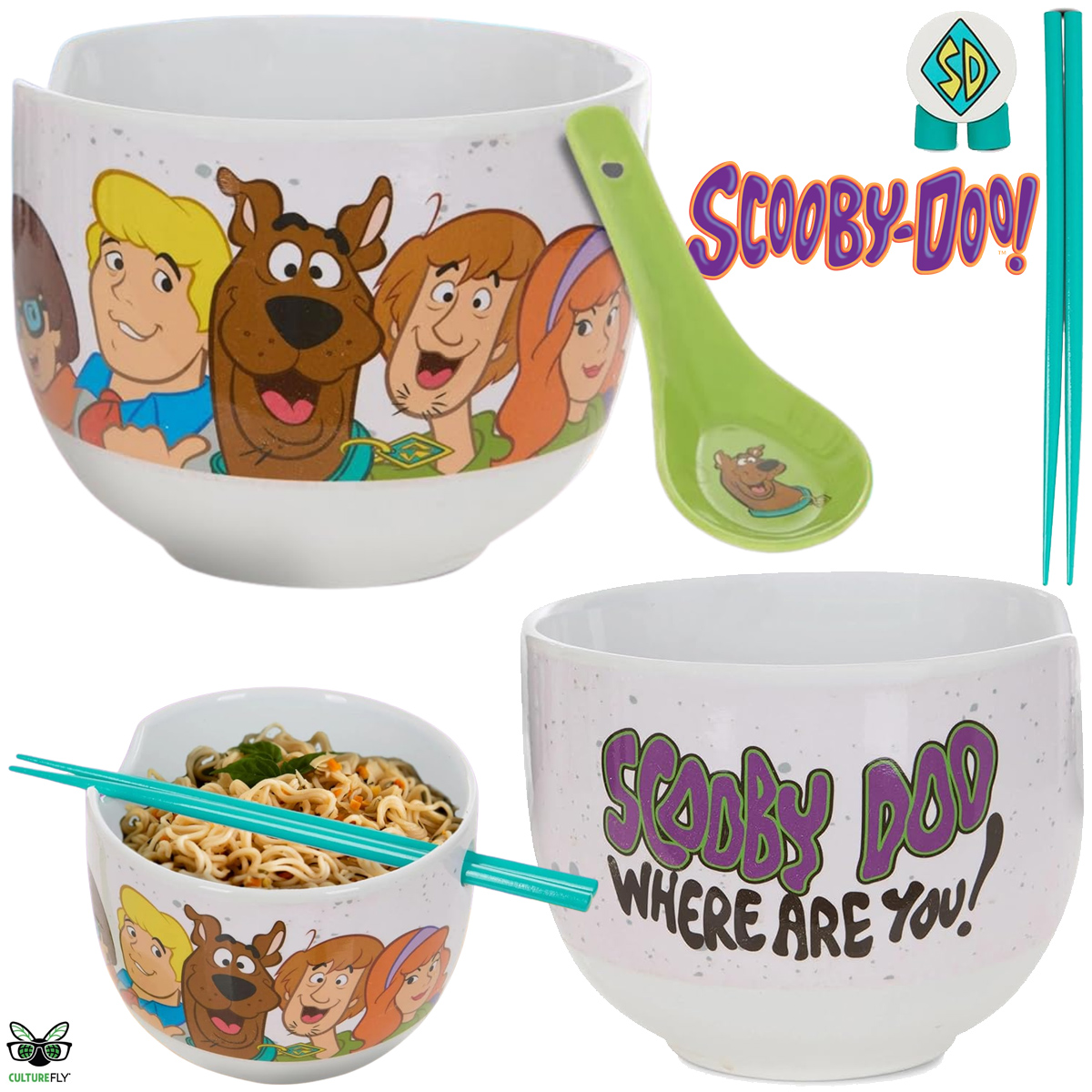 Tigela Ramen Scooby-Doo Onde Está Você?