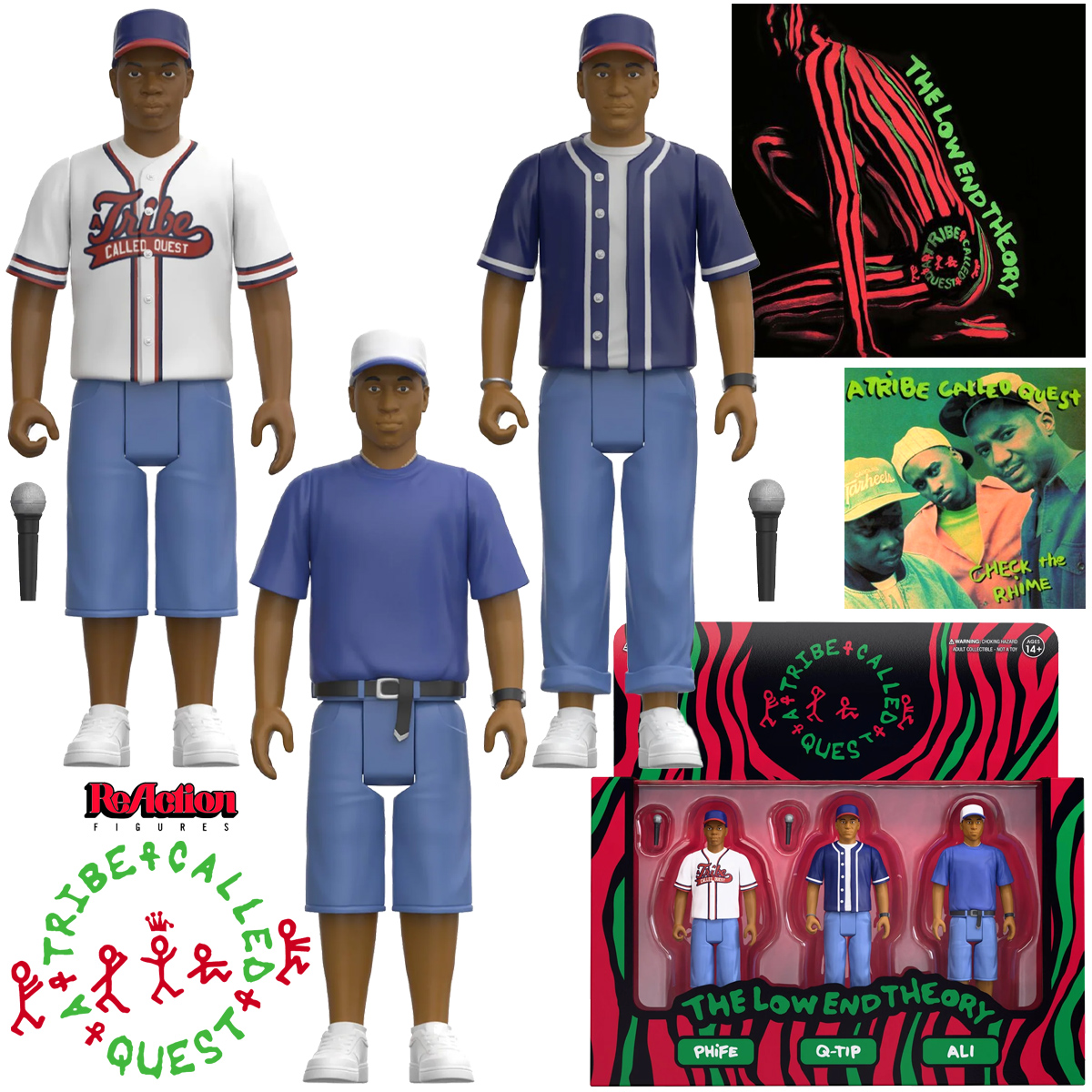 Figuras A Tribe Called Quest ReAction “Check the Rhime” (Hip-Hop)