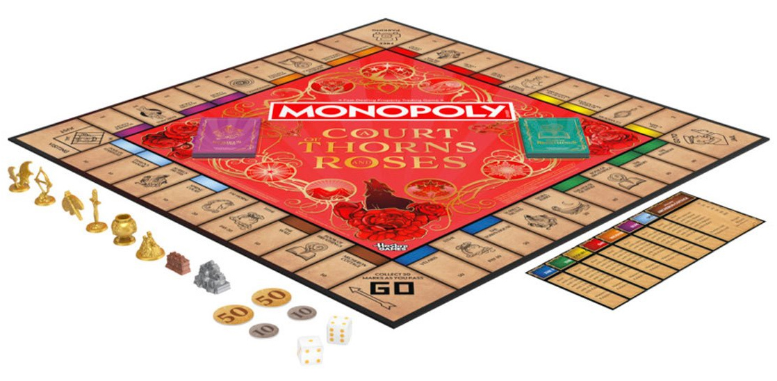 Jogo Monopoly do Livro Corte de Espinhos e Rosas de Sarah J. Maas