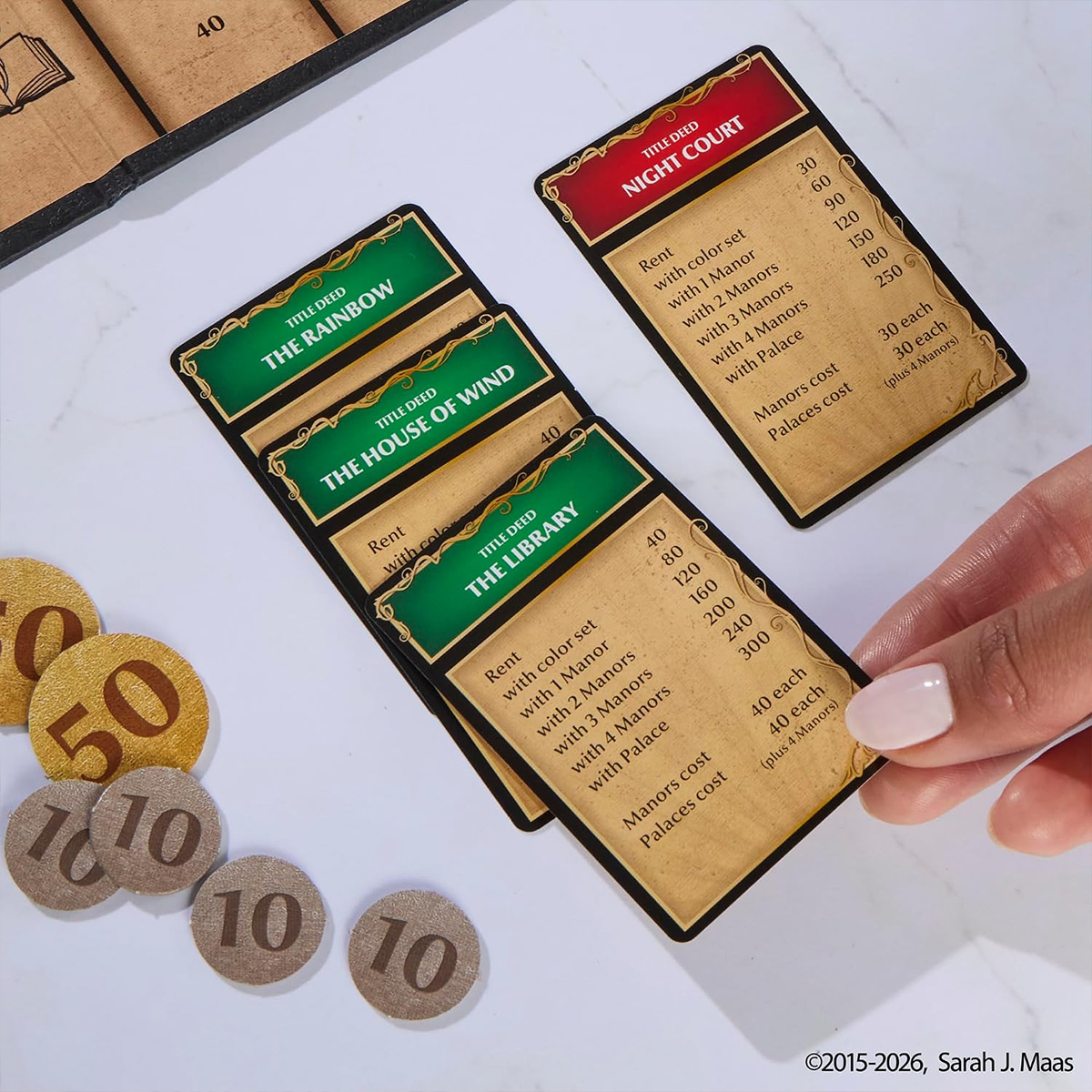 A Court of Thorns and Roses Monopoly Edition Board Game