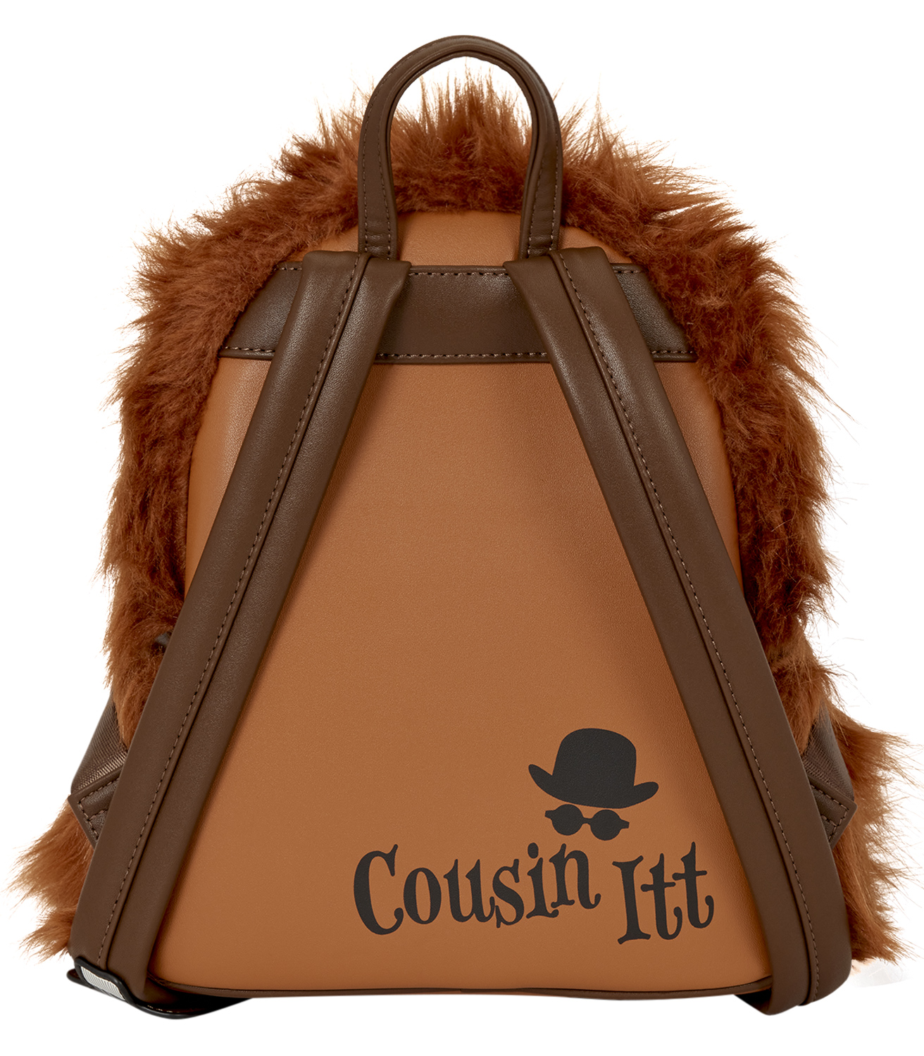 Mini-Mochila Peluda do Primo Coisa da Família Addams