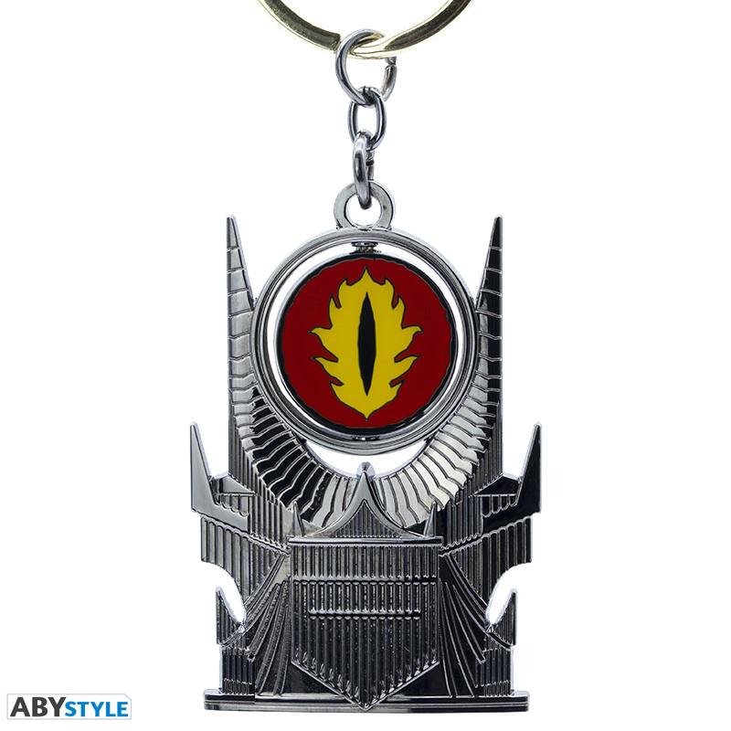 Chaveiro de Metal Torre de Sauron com Olho Móvel (Senhor dos Anéis)
