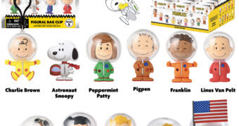 Chaveiros Peanuts Astronautas 3D Foam Bag Clips (Blind Bag)