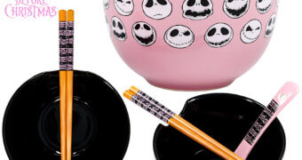 Tigela Ramen O Estranho Mundo de Jack com Colher e Hashis