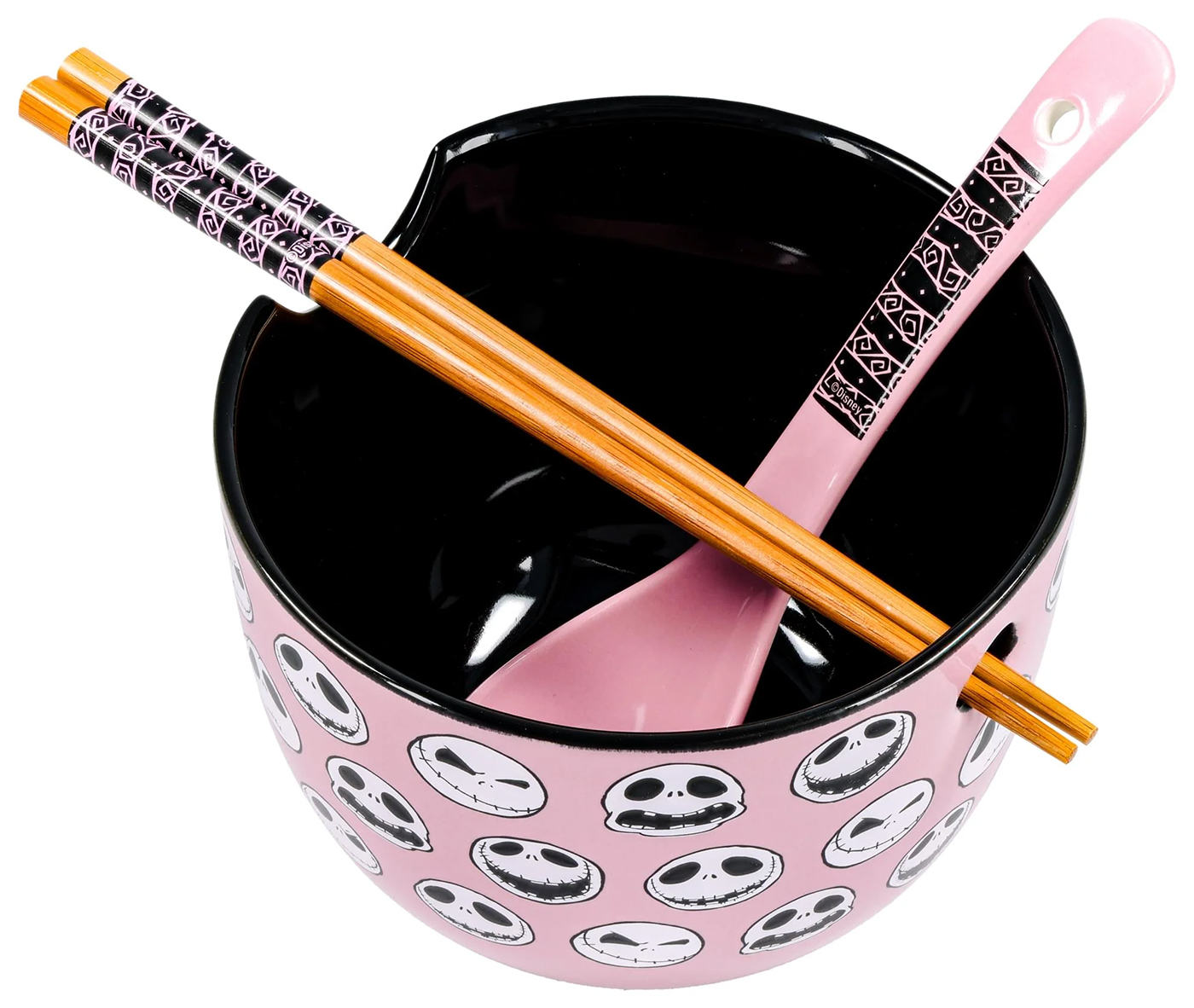Tigela Ramen O Estranho Mundo de Jack com Colher e Hashis