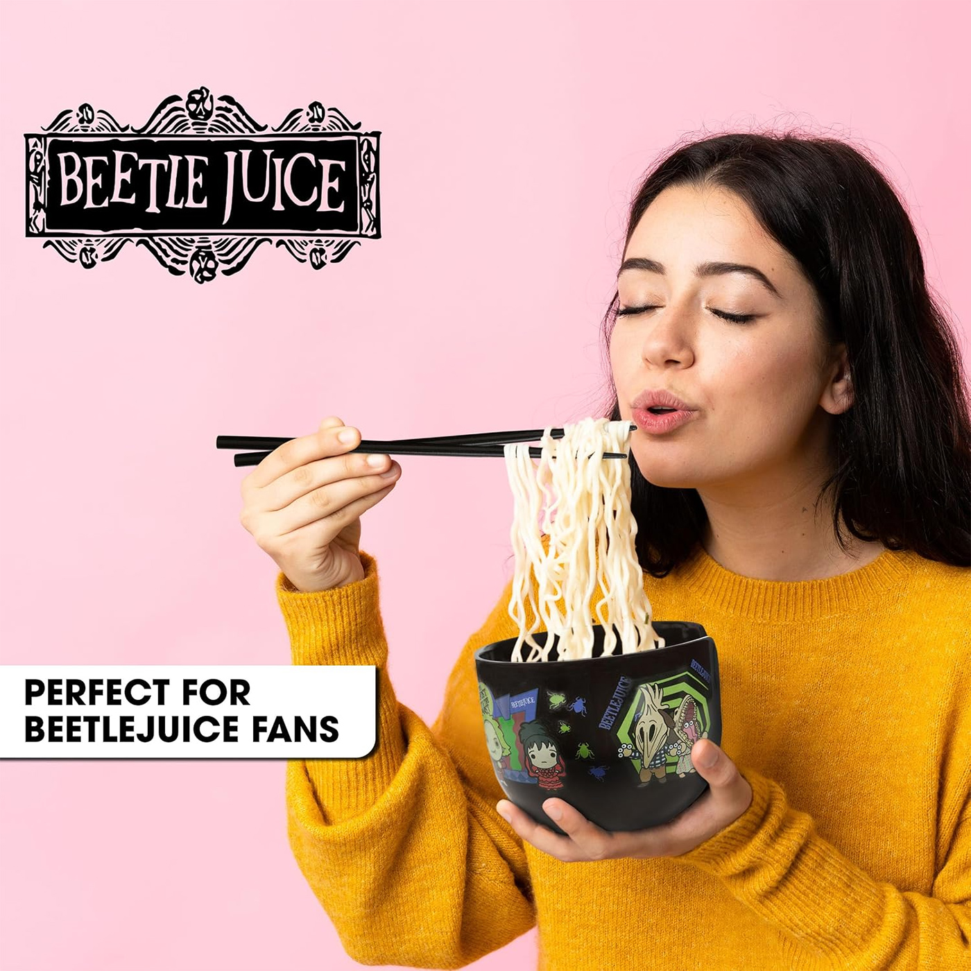 Tigela Ramen Beetlejuice Os Fantasmas se Divertem