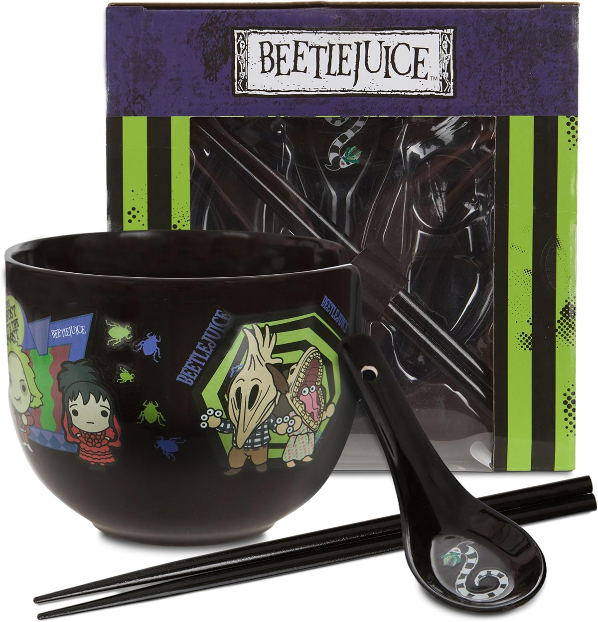 Tigela Ramen Beetlejuice Os Fantasmas se Divertem