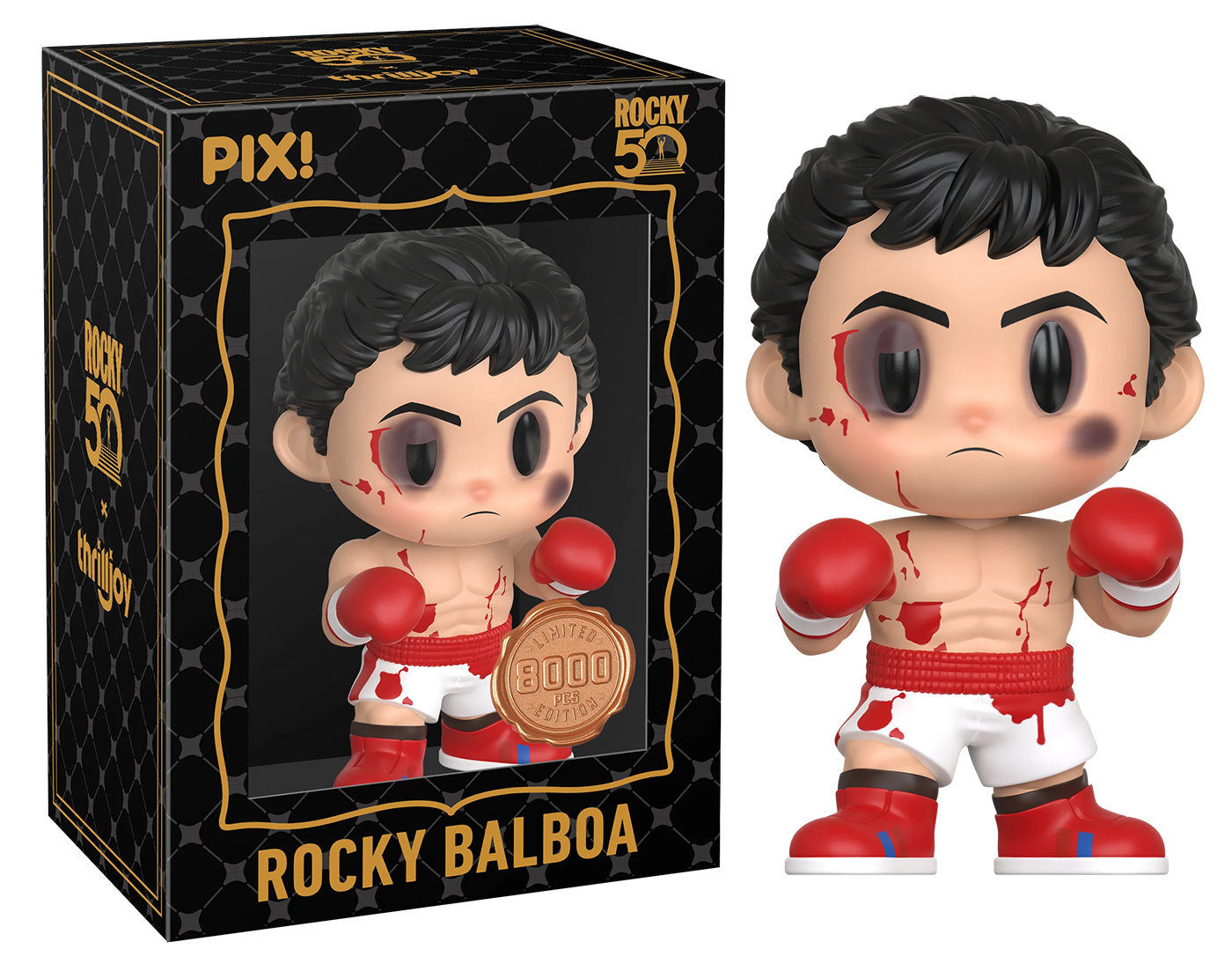 Bonecos Thrilljoy PIX! Rocky Balboa, Ivan Drago e Clubber Lang