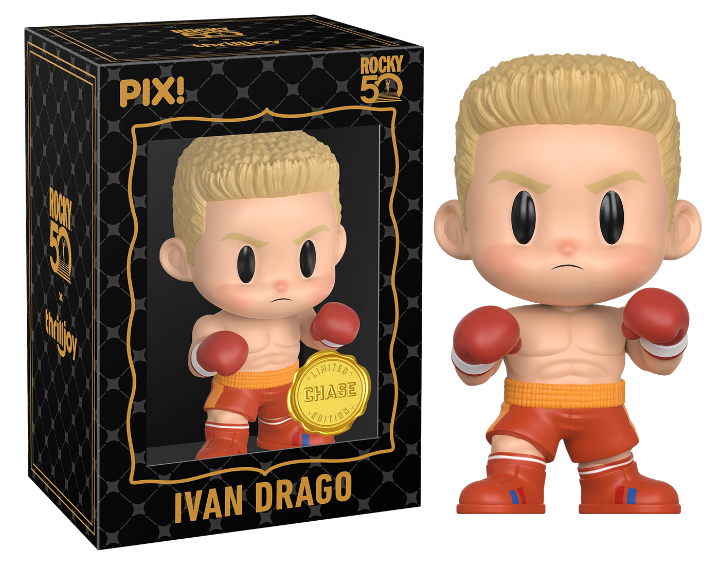 Bonecos Thrilljoy PIX! Rocky Balboa, Ivan Drago e Clubber Lang
