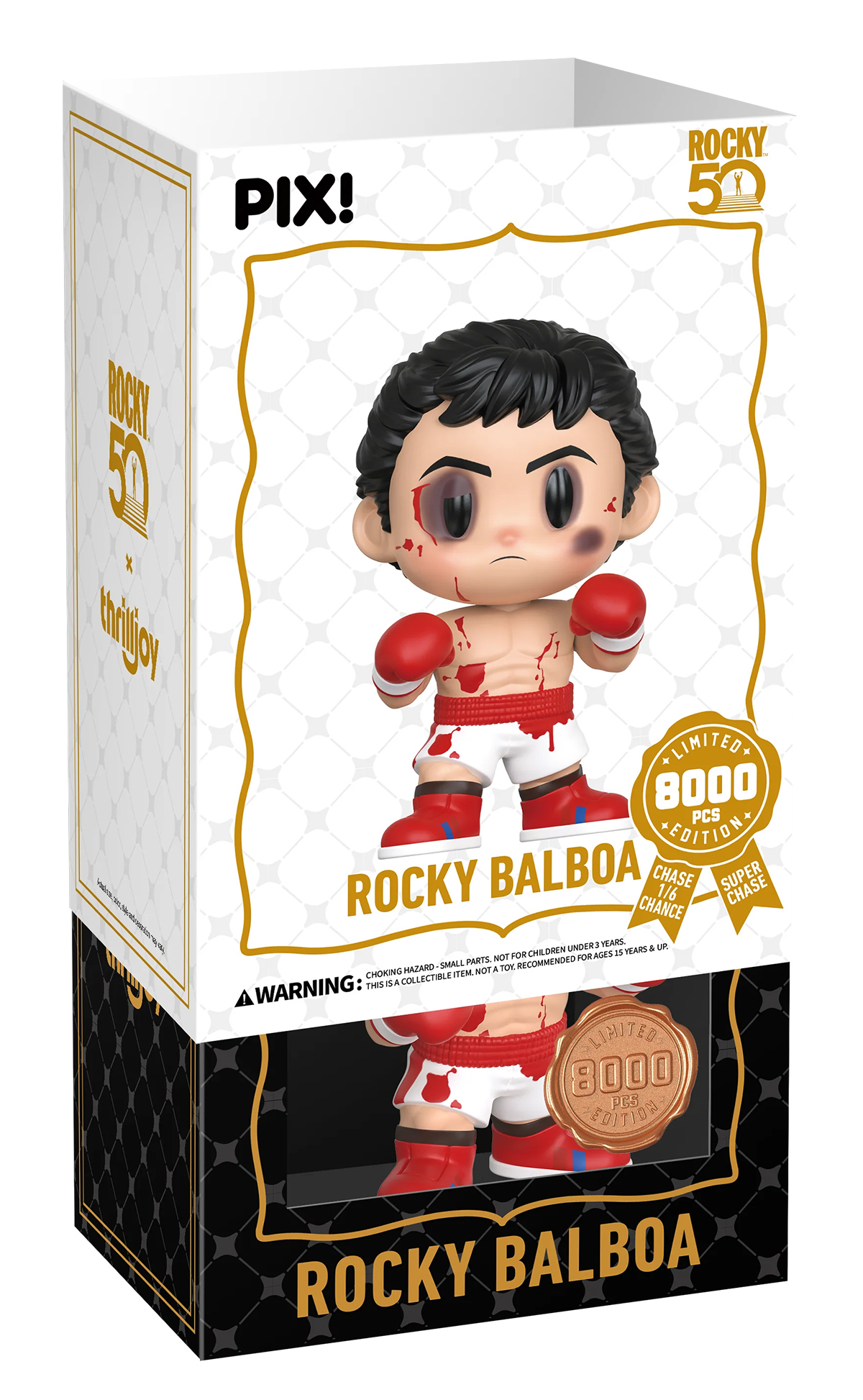 Bonecos Thrilljoy PIX! Rocky Balboa, Ivan Drago e Clubber Lang