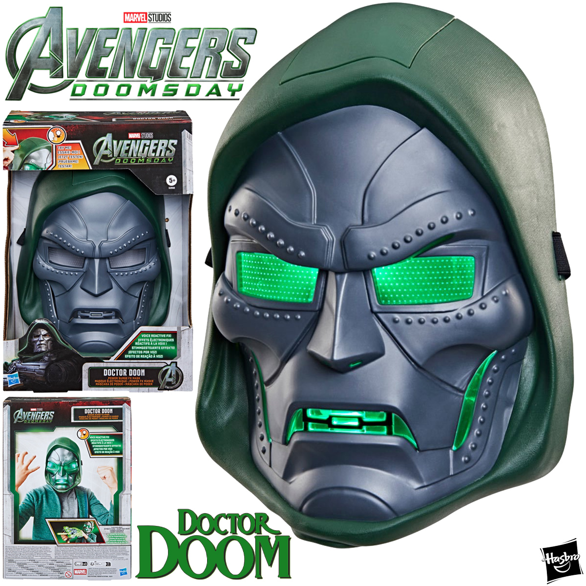 Máscara Eletrônica Doutor Destino (Power Surge FX) Avengers Doomsday
