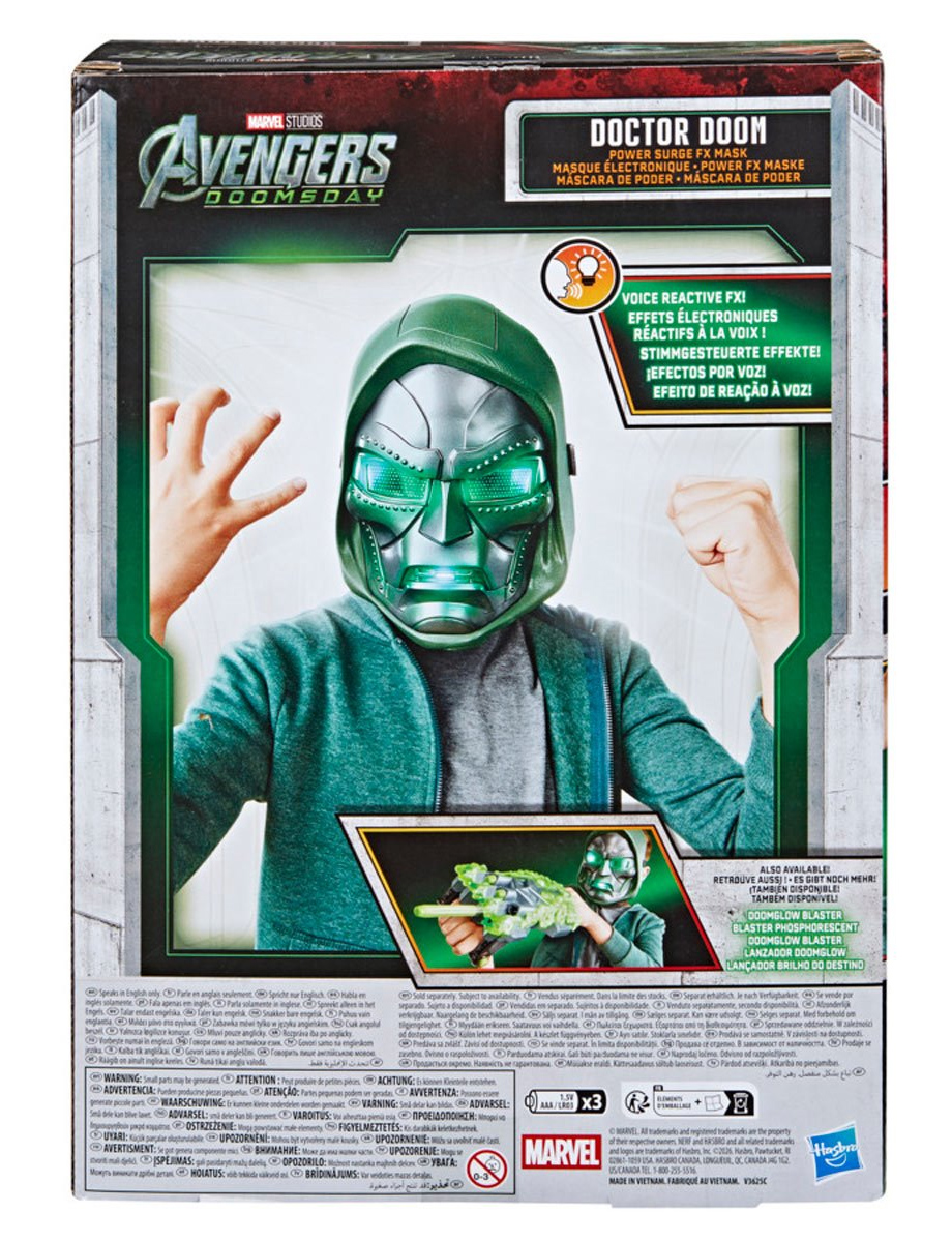 Máscara Eletrônica Doutor Destino (Power Surge FX) Avengers Doomsday