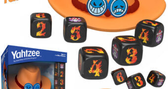 Jogo Yahtzee Ace, o Punho de Fogo do Anime One Piece