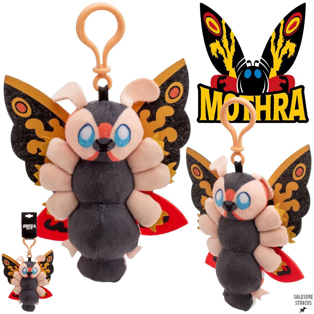 Chaveiro de Pelúcia Mothra Kaiju (Godzilla)