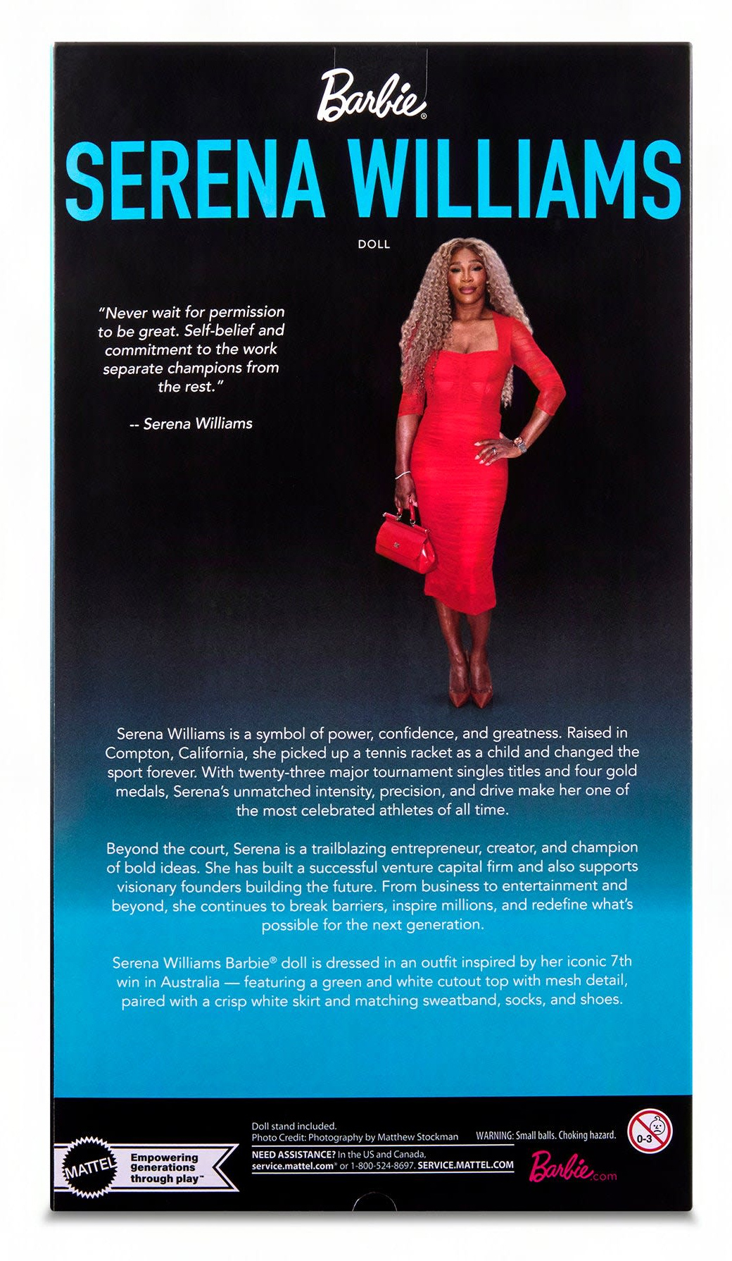 Boneca Barbie Role Models: Serena Williams, a Lenda do Tênis