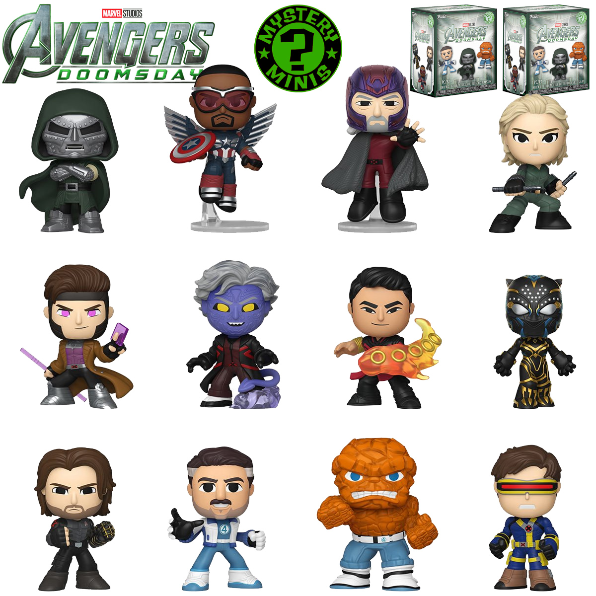 Vingadores: Doutor Destino (Avengers: Doomsday) Funko Mystery Minis (Blind-Box)